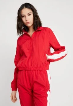 URBAN CLASSICS Crinkle - Veste De Survêtement - Red/White