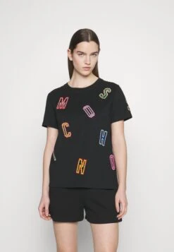 MOSCHINO T-Shirt Imprimé - Black -Mode et Luxe Boutique dcd882ab000a41fe98fdee172d2b5658