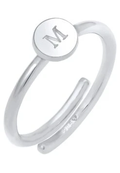 Elli Letter M - Bague - Silver-Coloured 10 Elli Letter M - Bague - Silver-Coloured -Mode et Luxe Boutique e4c80feb7b5f4270a89249caac31eaa0