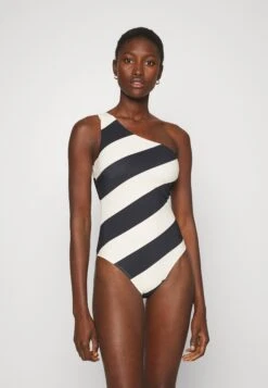 Tory Burch Printed One Shoulder One Piece - Maillot De Bain - Black