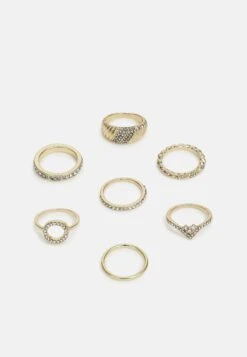 Pieces Pcanastacia 6 Pack - Bague - Gold-Coloured