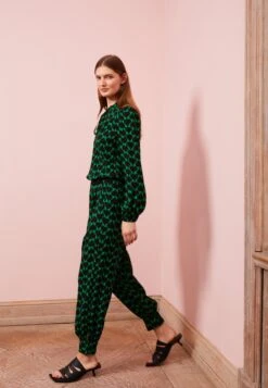 DIANE VON FURSTENBERG Lula Pants - Pantalon Classique - Green