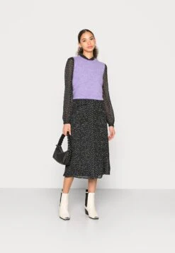 EDITED Birdie Dress - Robe De Jour - Black/White -Mode et Luxe Boutique f92788a3e59e4ab899ffa6f503249842