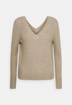 ONLY Onlkatia V Neck - Pullover - Beige Melange 10 ONLY Onlkatia V Neck - Pullover - Beige Melange -Mode et Luxe Boutique fde5db81ff344a789c18bbcd2592512f