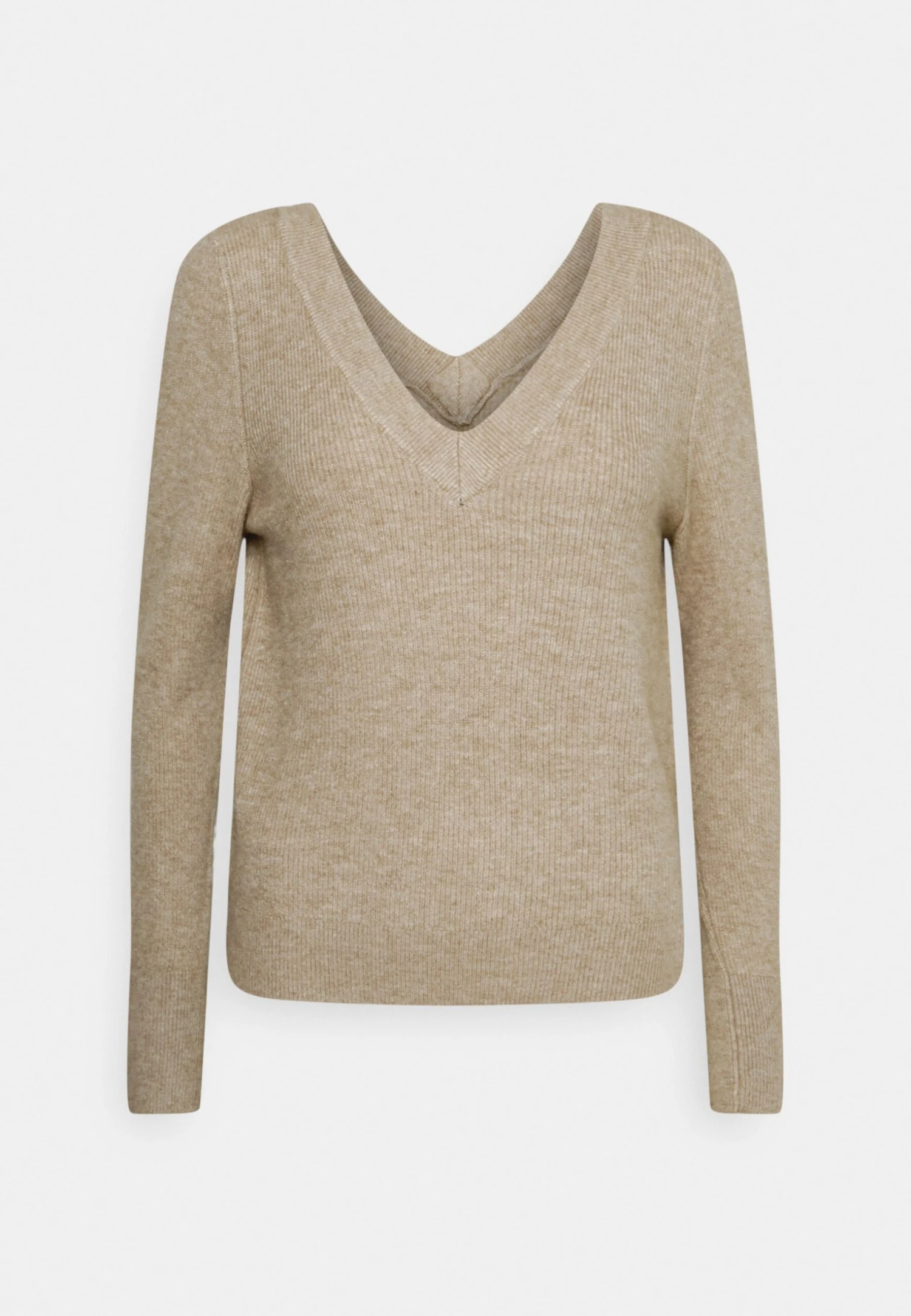 ONLY Onlkatia V Neck - Pullover - Beige Melange 6 ONLY Onlkatia V Neck - Pullover - Beige Melange – Image 4